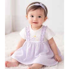 Jolly Joy Civciv Nakışlı Elbise - Lila - 9 - 12 Ay Lila