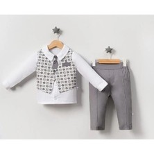 Jolly Joy Classic Erkek Bebek Alt Üst Takım - Gri - 9 - 12 Ay Gri