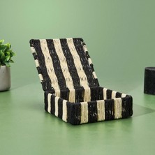 Matmel Deco Varese Dekoratif Kutu - Siyah / Krem - 18X18X5 cm
