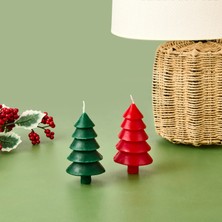 Kpm Ağaç Şeklinde Renkli Mum - Asorti - 150 gr