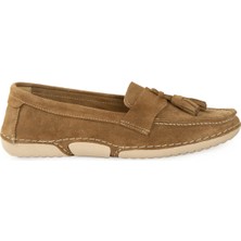 Pegia Süet Püskül Detaylı Loafer DG6106