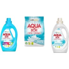 Eti Maden Aquabor Doğal Mineralli Sıvı Renkliler + 4 kg Beyaz + Sıvı Beyaz 3 Lü Set