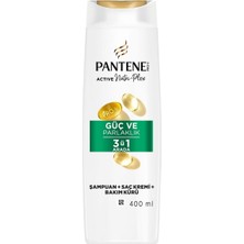 3 Adet Pantene Güçlü ve Parlak 3in1 Şampuan 400 ml