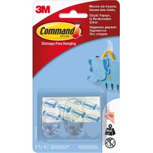 Command 17092 Küçük Şeffaf Askı 2 Adet