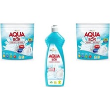 Aquabor Doğal Mineralli Tablet + Bulaşık + Tablet Set