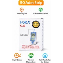 Fora G20 Şeker Ölçüm Çubuğu 1 Kutu (Strip)