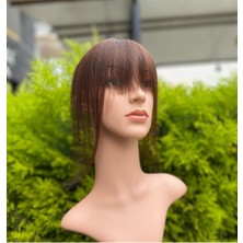 Özbience Şık 4/0 Kahve Kahküllü Gerçek Saç Takımı, Doğal ve Zarif Görünüm