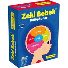Yükselen Zeka 6-24 Ay Zeki Bebek Kütüphanesi 8'li Set Eğitici İçerik ile Zeka Geliştirici
