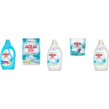 Eti Maden Aquabor Doğal Mineralli Sıvı Renkliler + 4 kg Beyaz + Sıvı Beyaz  + Tablet + Sıvı Beyaz 5 Li Set