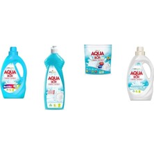 Eti Maden Aquabor Doğal Mineralli Sıvı Renkliler + Elde Bulaşık + Tablet + Sıvı Beyaz  4 Lü Set