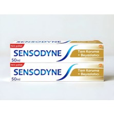 Sensodyne Tam Koruma ve Beyazlatıcı Diş Macunu 50 ml 2'li Yeni Paket Özellikleriyle