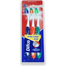 4 Adet Difaş Ultra Clean 3lü Diş Fırçası