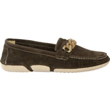 Pegia Süet Zincir Detaylı Loafer DG6105