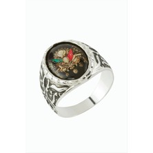 Bijuteri Net Osmanlı Bayraklı Metal Erkek Yüzük