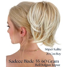 Özbience Plaj Sarısı Renkli Doğal Lastikli Toka Postiş Topuz Toka