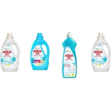 Eti Maden Aquabor Doğal Mineralli Sıvı Beyaz  + Sıvı Renkliler + Elde Bulaşık + Sıvı Beyaz 4 Lü Set