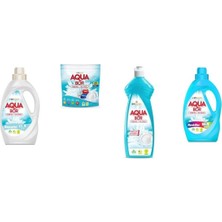 Boron Aquabor Doğal Mineralli Sıvı Beyaz  + Tablet + Elde Bulaşık + Sıvı Renkliler 4 Lü Set