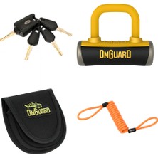 Bjacks Motorsports Wear Onguard Boxer 8048C 14MM U-Lock Disk Kilidi | Yüksek Güvenlikli Motosiklet Kilidi