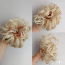 Özbience Lastikli Topuz Tokası, Platin Sarı, Şık ve Pratik Saç Aksesuarı