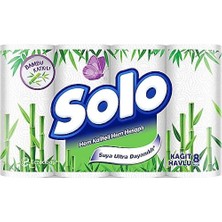 2 Adet Solo Bambu Katkılı Kağıt Havlu 8 Li