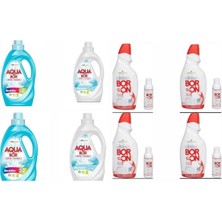 Boron Sıvı Çamaşır Deterjanı 4 Adet Renkli ve Beyazlar 4 Adet Bulaşık Makine 4 Parlatıcı