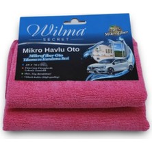 Wilma Mikrofiber Büyük Boy Pembe Kurulama Bezi (2 Adet)