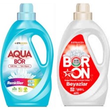 Eti Maden Aquabor Doğal Mineralli Renkliler Için 33 Yıkama+ Boron Sıvı Beyazlar Için 26 Yıkama Tm