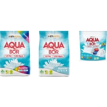 Boron Aquabor Doğal Mineralli 4 kg Renkliler + 4 kg Beyaz + Tablet 3 Lü Set