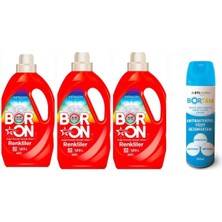 Doğal Sıvı Çamaşır Deterjanı Boron Renkliler 26*3 Yıkama+ Bortam Dezenfektan