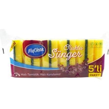 5 Adet Myclean Oluklu Bulaşık Süngeri 5 Li