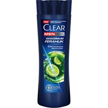Clear Men Kepeğe Karşı Etkili Şampuan Maksimum Ferahlık Yağlı Saç Derisi Için Limon Özlü 350 ml 2 Adet