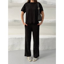 Arzu Has Butik Yeni Sezon Taş Detaylı Modal Kumaş Alt Üst Ikili Takım