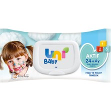 3 Adet Uni Baby Aktif Islak Mendil 72'li