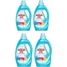 Aquabor Sıvı Çamaşır Deterjanı Renkliler Için 4 Adet 132 Yıkama Doğal Mineralli