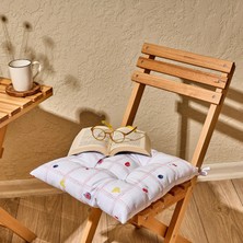 Matmel Soft Mila Sandalye Minderi - Ekru - 40X40 cm