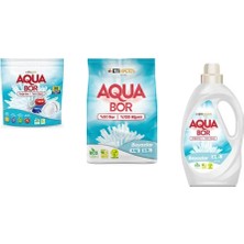 Aquabor Doğal Mineralli Tablet + 4 kg Beyaz + Sıvı Beyaz  3 Lü Set