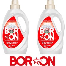 Boron Doğal Mineralli Sıvı Çamaşır Deterjanı Beyazlar Için 2 Adet 52 Yıkama