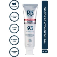 DKDENT 75 ml Maksimum Beyazlık Diş Macunu Vegan Özellikleriyle Dişlerinizi Beyazlatır