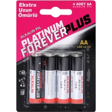 Forever Plus Platinum Alkalin Kalem Pil 4'lü 3 Adet