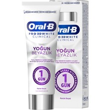Oral-B Pro 3D White Clinical Parlak Beyaz 75 ml 2 Adet