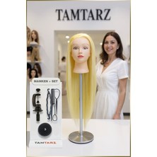 Özbience Kuaför Eğitim Mankeni Platin Masa Aparatı - 1 Adet