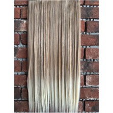 Özbience Gerçek Saç Dokusunda Yarımay Çıtçıt Postiş Saç, Fön Uygulanabilir