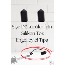 2 Adet Şişe Tıpası, Özel Yapım Silikon Şişe Dökücü Toz Engelleyici Tıpa