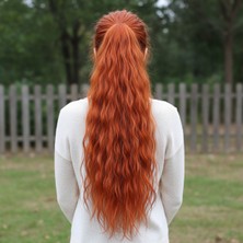 Özbience Kabarık Dalgalı At Kuyruğu Postiş, Bakır Tokalı, 70 Cm, 200 gr