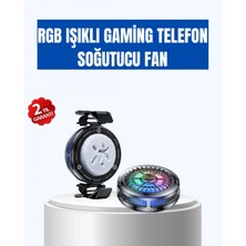 MiraLive Gaming Telefon Soğutucu Rgb Fan Sessiz Çalışma Tüm Modeller Uyumlu