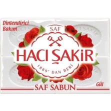 4 Adet Hacı Şakir Gül Kalıp Sabun 600 gr