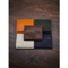 Kurtay Leather %100 Gerçek Deri El Yapımı Çok Amaçlı Mini Cüzdan - Kahverengi