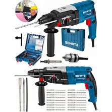 Schatz Profesyonel 850W Metal Şanzıman 2-28MM Kırıcı Delici Hilti Elektrikli Darbeli Matkap + 20 Uç