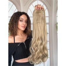 Özbience Küllü Sarı Uzun Dalgalı At Kuyruğu Fönlenebilir ve Yıkanabilir