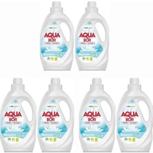 Boron Aquabor Sıvı Çamaşır Deterjanı Beyazlar Için 6 Adet 198 Yıkama Doğal Mineralli